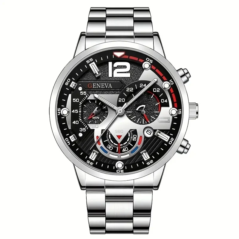 1-piece men's quartz watch with a business sports style,  Valentine's Day, and New Year gifts