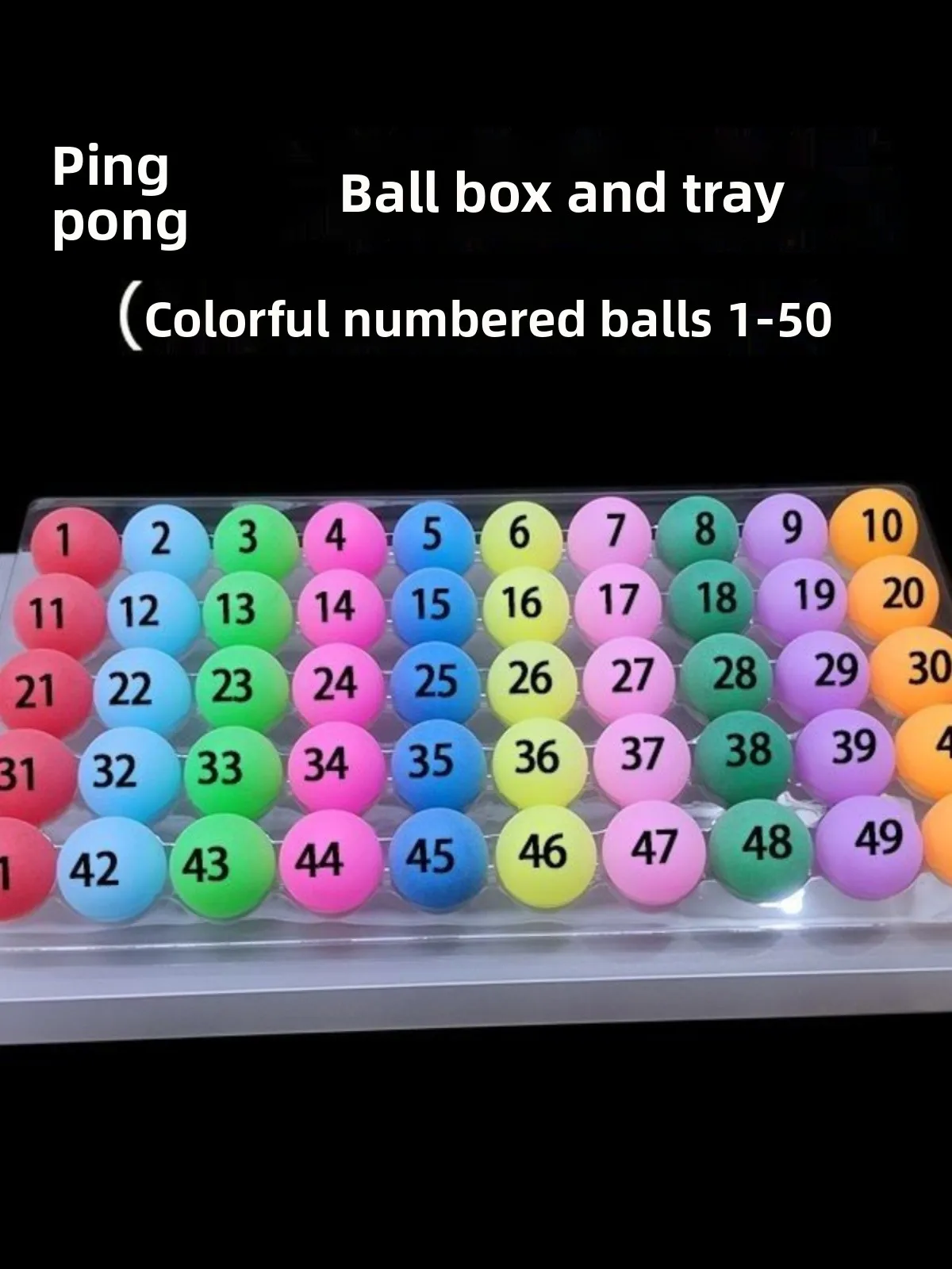 

Acrylic Storage Box Display Box for Pong Balls Numbered Ball Display Stand Sports Fitn Fans Goods unyao Brand