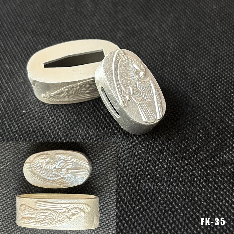 Hochwertige Legierung Katana-Griffkappe Fuchi Kashira Griffkragen für Japanische Schwerter Samurai-Katanas Wakizashi-Schwerter Zubehör – Detail 17