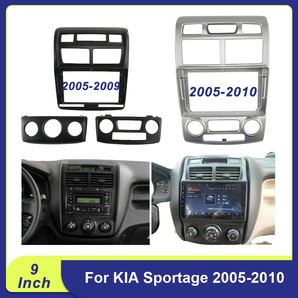 

For KIA Sportage 2005-2010 - 9" Car Stereo Dash Panel | Android Head Unit Kit