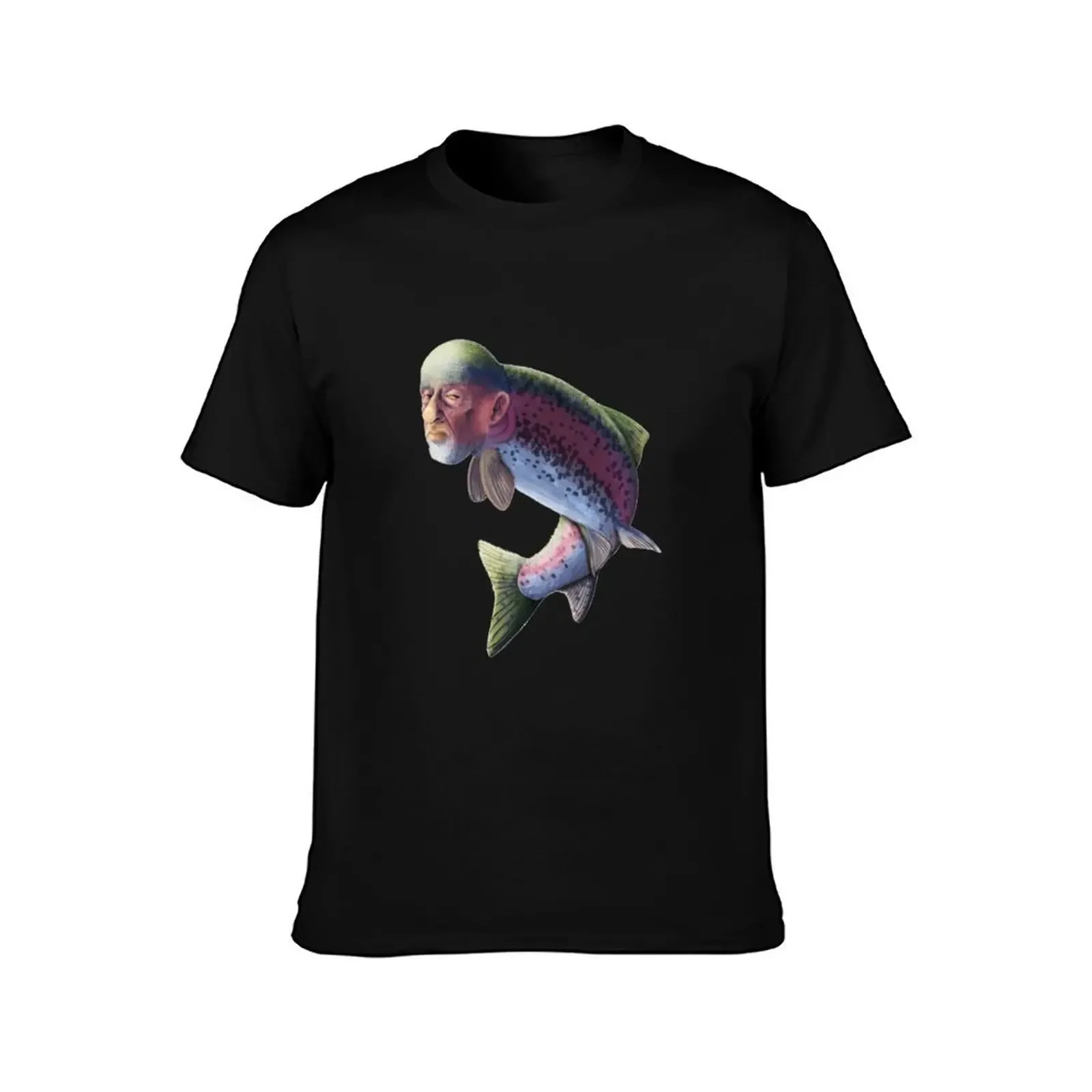 Mike Fish Or Man Trout Cursed Rainbow Steelhead T-Shirt vintage t shirts anime anime t shirts heavyweight t shirts for men