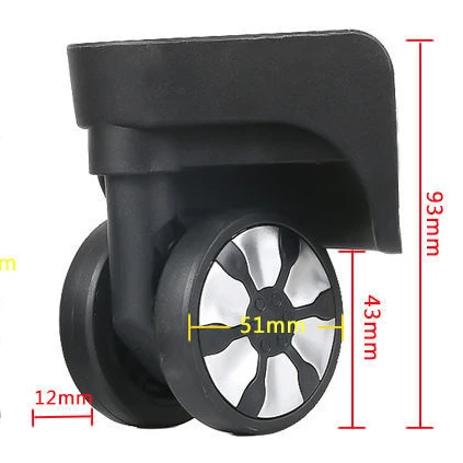 Imagem -02 - Substituição Universal da Roda para Bagagem Acessório Resistente ao Desgaste Bagagem Bolsa Sliding Senha Pull Rod