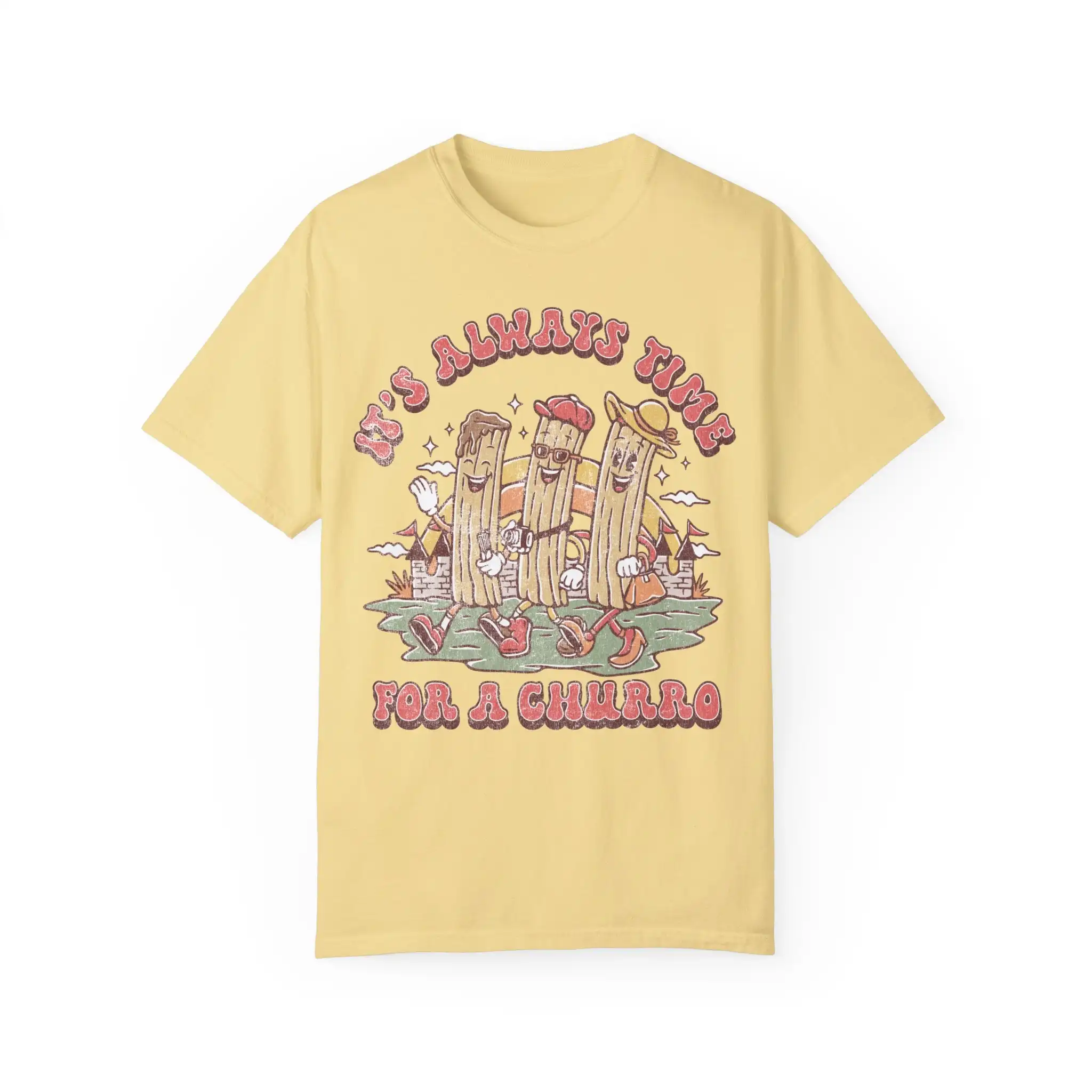 It'S Always Time For A Churro Comfort Colors Garment Dyed T Shirt