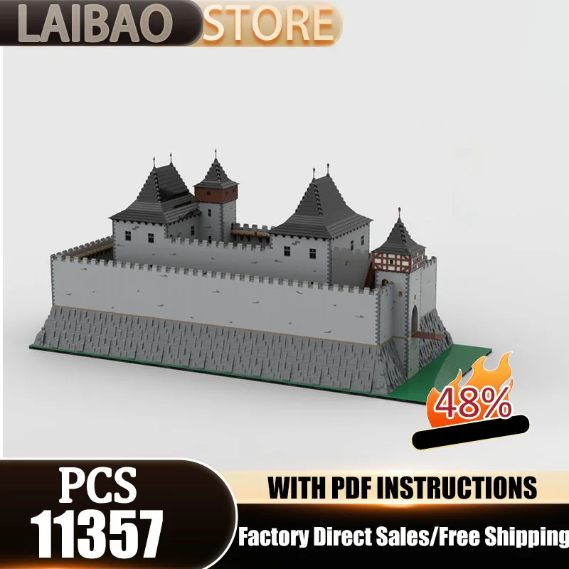 

Medieval Castle Model Moc Building Bricks 15th Century Castle Technology Modular Blocks Gifts Christmas Toys DIY Sets Assembly