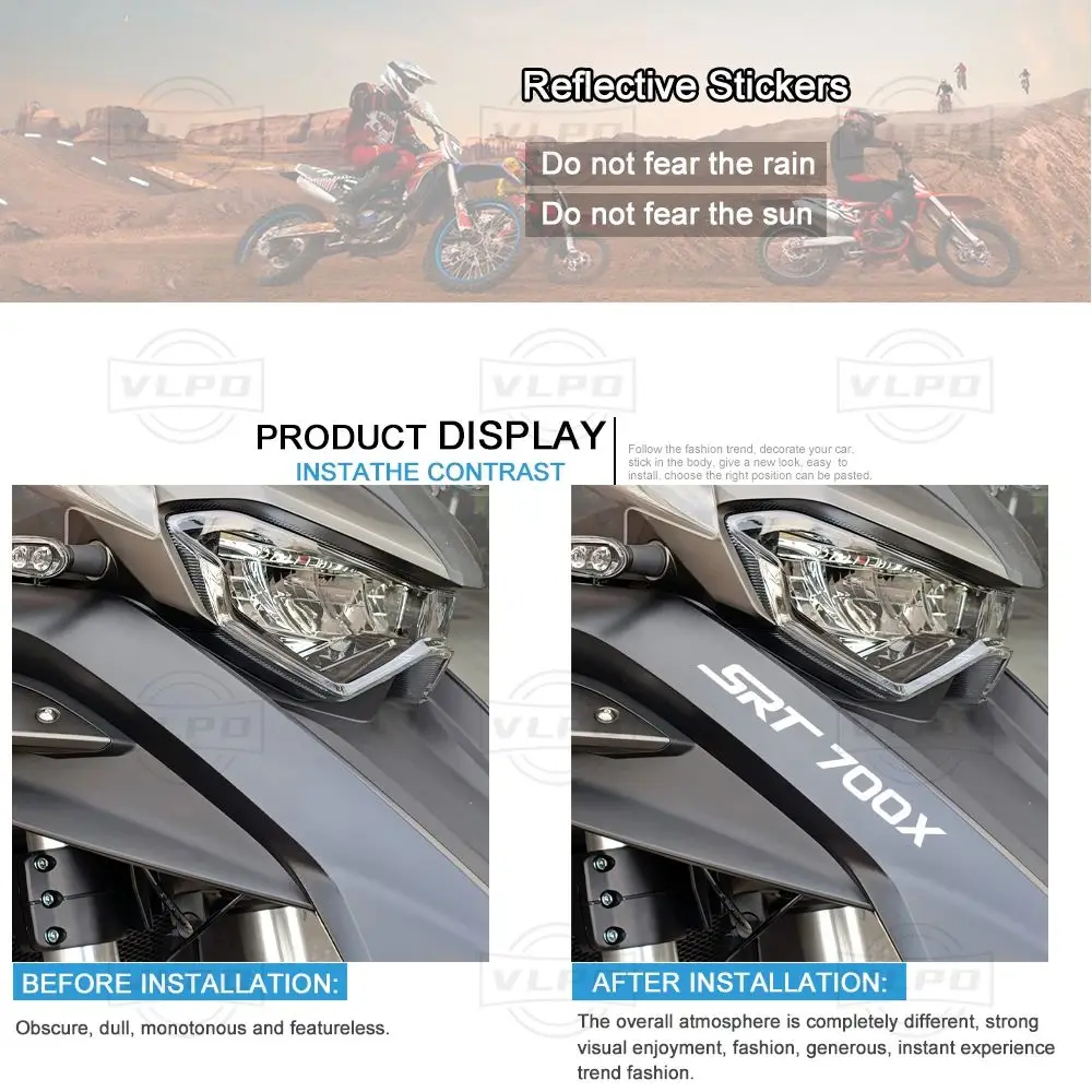 Motorcycle Stickers Waterproof Decals SRT 700 X Accesorios for QJMOTOR SRT700X QJ Motor SRT700 700X 2023 2024 2025