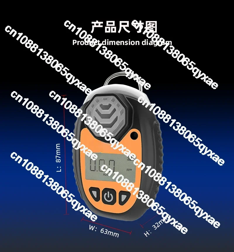 Portable Toxic and Harmful Gas Detector Silane Fluorine Gas Analyzer Ethylene Oxide Tetrahydrothiophene Detector