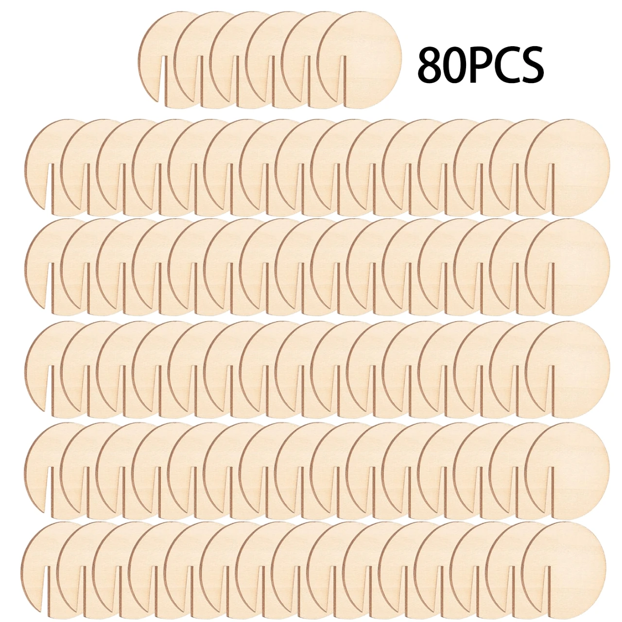 40/60/80 قطعة من علامات المشروبات الخشبية - ملصقات زجاجية للنبيذ المزودة بمشبك لحفلات الزفاف وأعياد الميلاد والعطلات - ديكور متين للحفلات #1