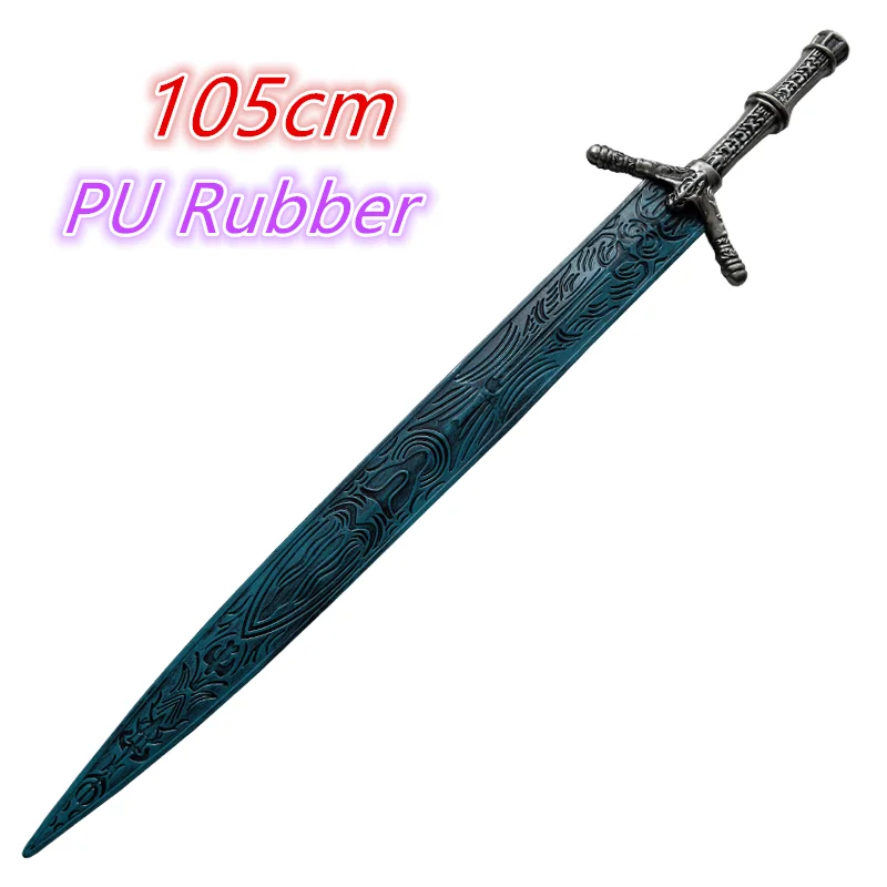 105cm 1:1 코스프레 게임 링 퍼포레이티드 나이프 브로큰 스타 그레이트소드 소품 역할 놀이 거대한 검 PU 고무 소년 장난감 검