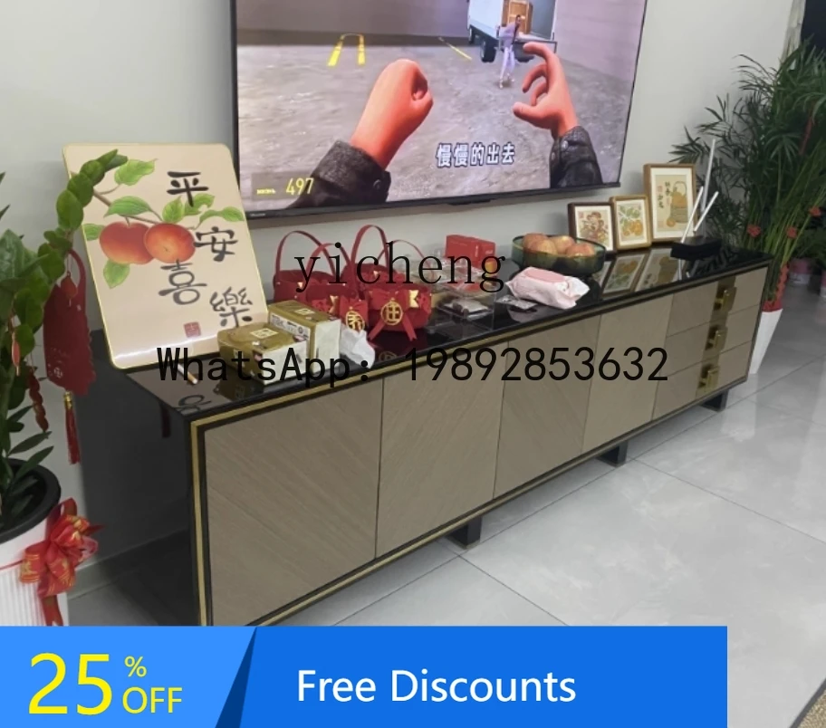 

Light Luxury Simple Modern Coffee Table for Home Chinese Style Living Room High Cabinet Furniture