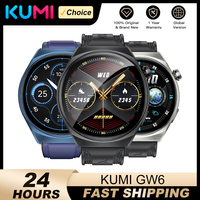 KUMI GW6 1.43-inch AMOLED Round screen ChatGPT Bluetooth call IP68 Waterproof 100+ Sport modes Heart Rate Blood Oxygen Monitor