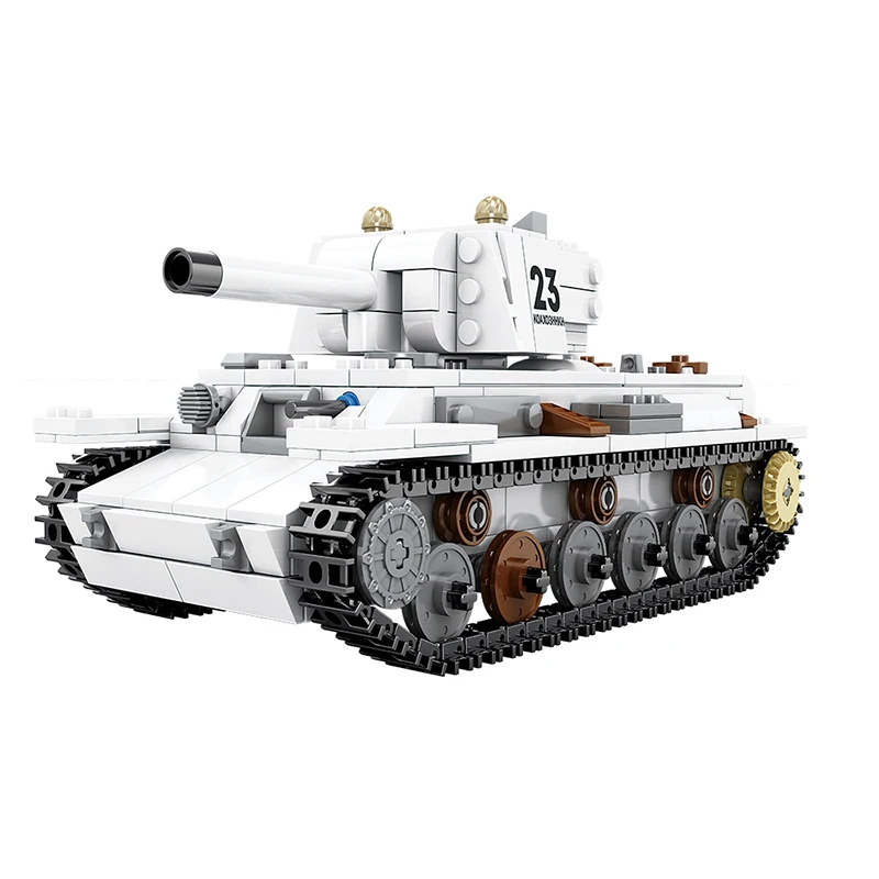 World War II 2 New Military Army Germany KV-I Heavy Tank Puzzle Vehicle Building Blocks WW2 Bricks Figures Toys For Kids Gifts