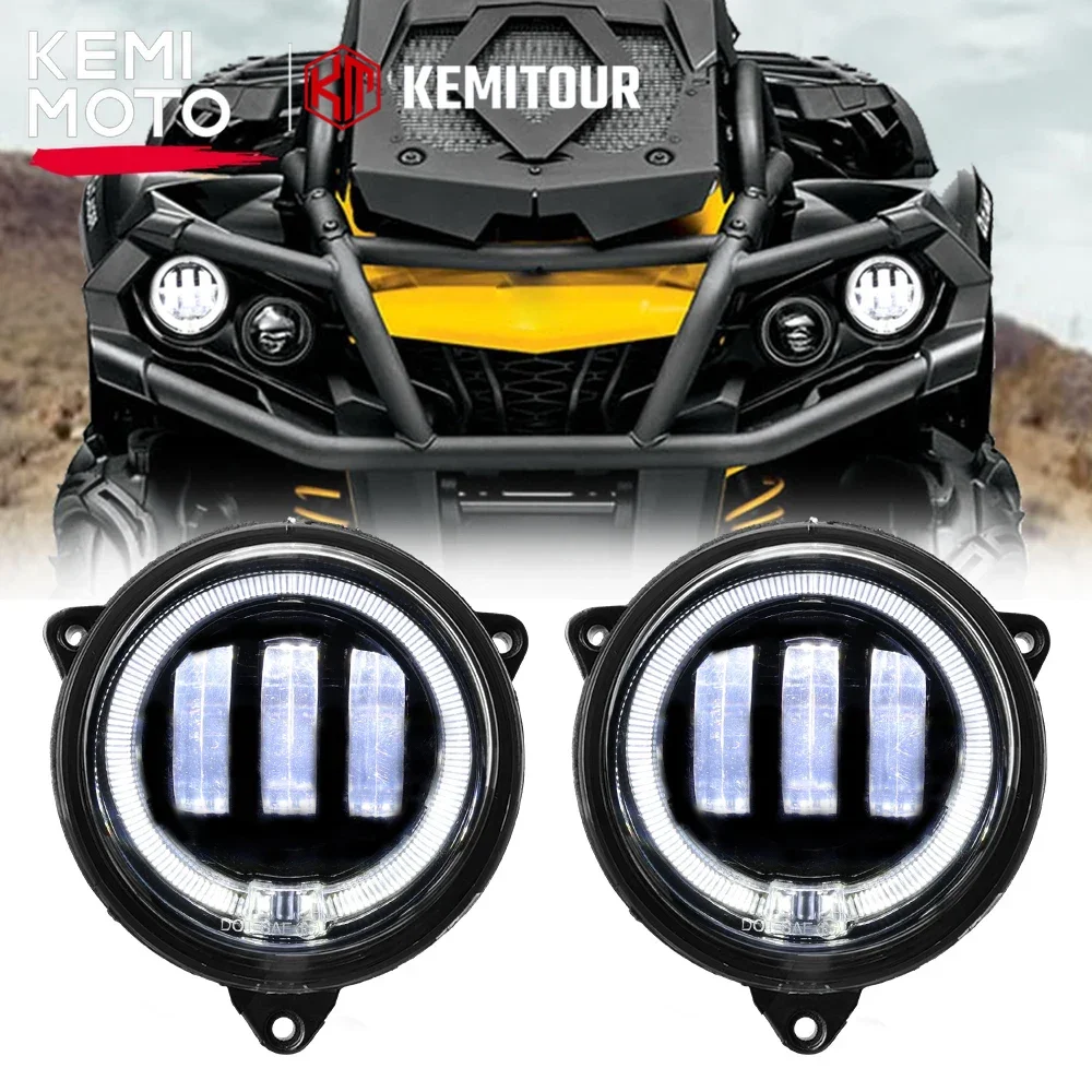 

KEMIMOTO LED DRL Headlight #710006177 Low Beam Light for Can-Am Outlander 500 650 800 850 1000 XMR STD XT XT-P 2012-2021 2022