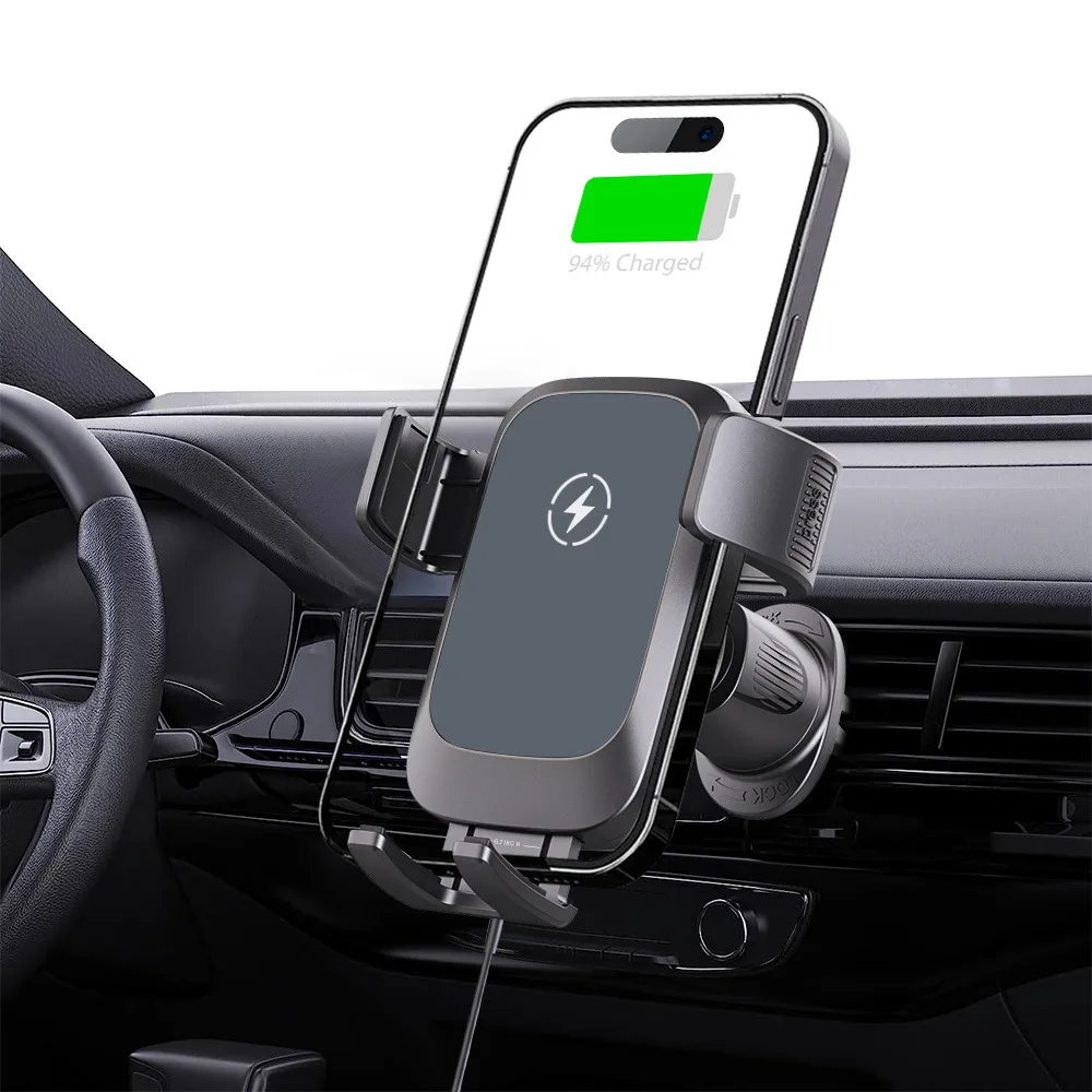 Car Wireless Charger Phone Holder 15W Air Vent Magnetic Car Mount 360 Rotation Universal for Cell Phone