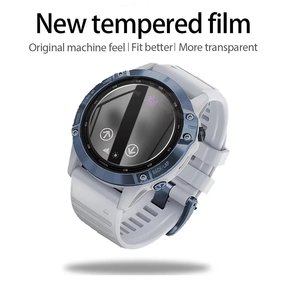 3Pcs 9H Premium Tempered Glass For Garmin Fenix 8 8X 43 47 51mm Smartwatch Screen Protector Film Cover Accessories Fenix 7 7S 7X