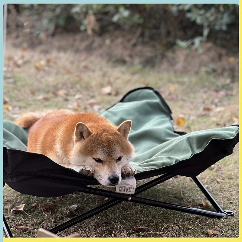 Universal for All Seasons Detachable Fold Dog Bed Portable  Camping  Outdoors  Travel Pet Marching Cat Bed Dog Accessories