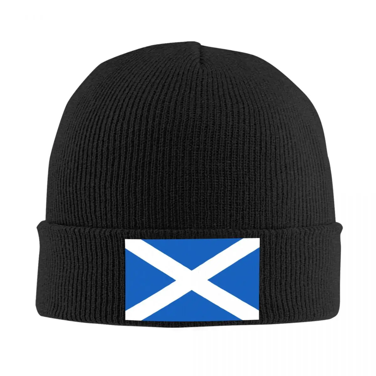 Flag Of Scotland Knit Hat Beanie Autumn Winter Hats Warm Unisex Street Cap for Men Women