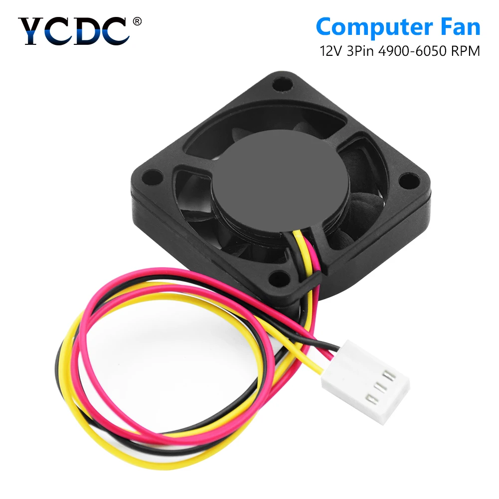 New 3 Pins 9 Blades Low Noise DC 12V 40x40mm Computer PC CPU Cooler Cooling Fan Heatsink Exhaust Blower Power Saving Design