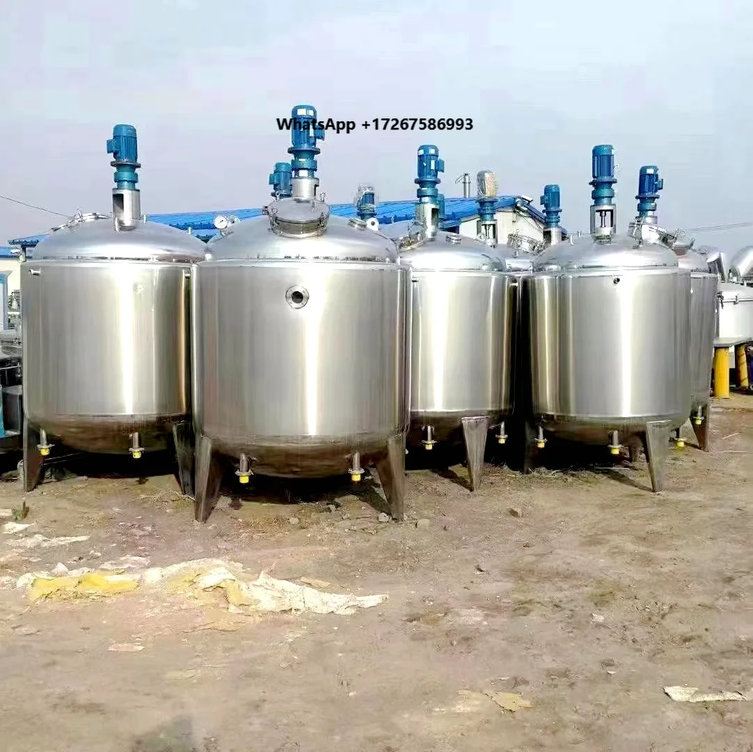 Heavy Duty Stainless Steel Mixing Tank with Motor Agitator for Chemical Beverage Liquid Processing
