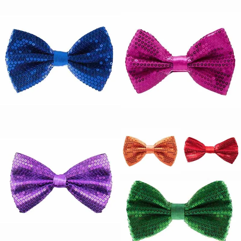 Bowtie Shiny Bow Tie Bowknot Mens Butterfly Cravat Adult Accessories Vintage Christmas Women Luxury Wedding MW629