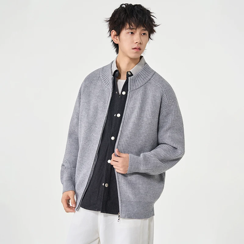 New Autumn Winter Men's Outdoor Sports Casual Sweater Cardigan Comfortable Versatile Breathable and Cold Resistant Warm Jacket