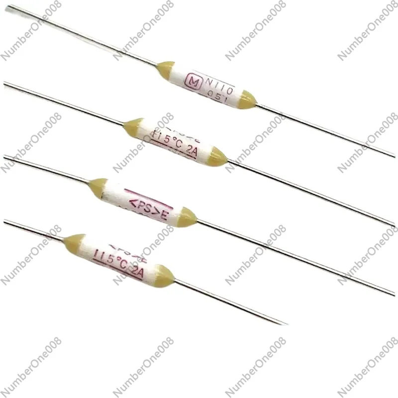 50Pcs 122 123 124 125 128 UMI Thermal Fuse Cutoff TF 2A 250V 115 130 133 150 139 Degree