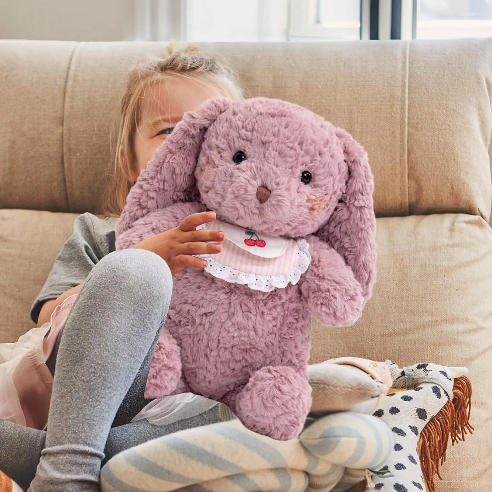 

Stuffed Bunny Cute Bear Throw Pillows Huggable Elephant Plush Stuffed Animals For Kids Adults Boys Valentines Day Birthday