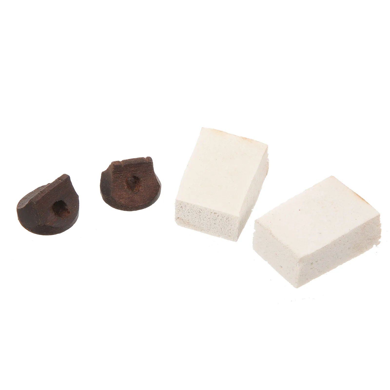 10Set Erhu Practice Mute Wooden Foam Bridge Erhu Noise Reducer Musical Instrument Supplies Musical Instrument Parts
