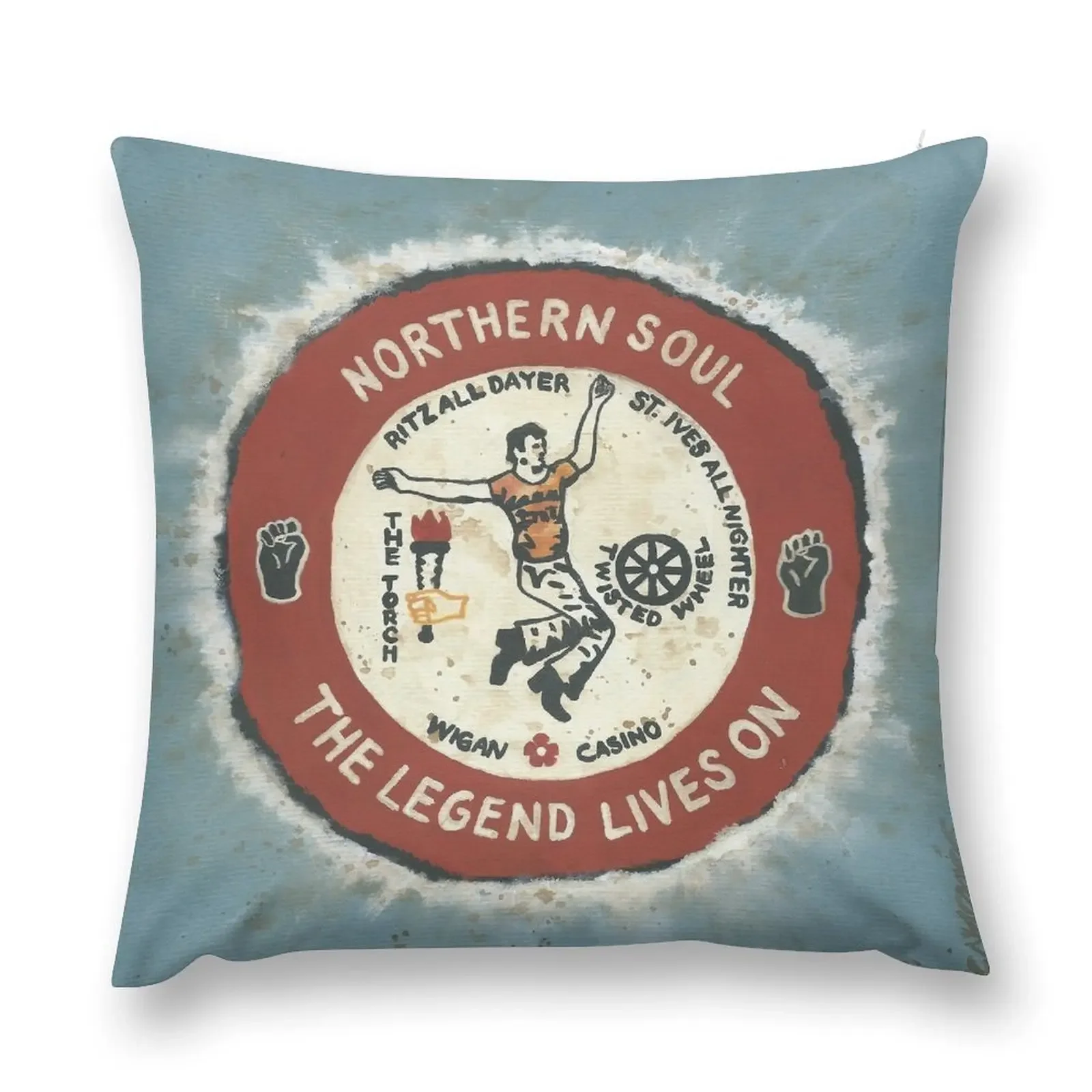 

Legend Lives on Northern Soul Patch Throw Pillow pillow cover christmas Cushion Cover Set pillow