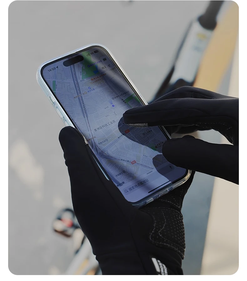 LAMEDA Winter-Fahrradhandschuh, Touchscreen, Reiten, Thermo, warm, Straße, Vollfinger, wind- und wasserdichte Handschuhe, Fahrradzubehör – Detail 10