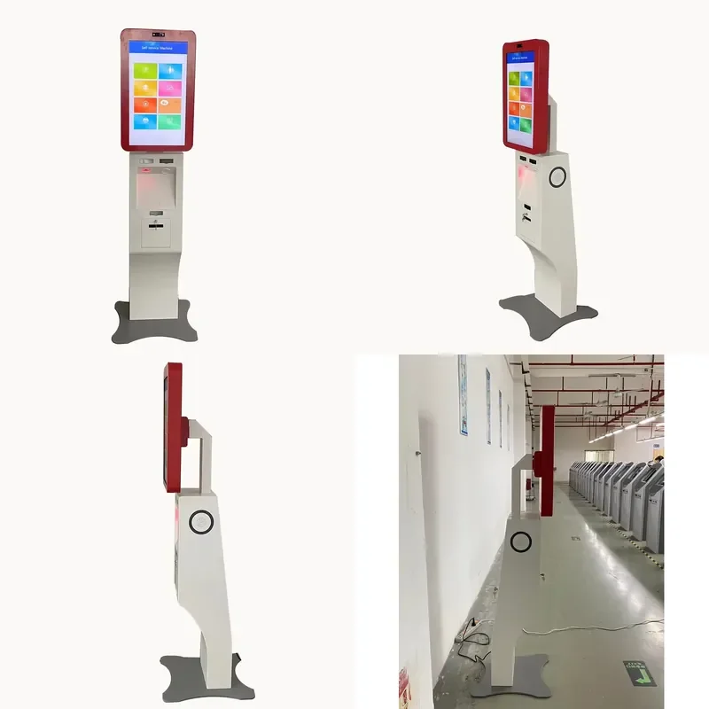 Latest Design Touch Screen POS System for Supermarket Retail Check Out Kiosk Self Pay Machine Ordering Kiosk