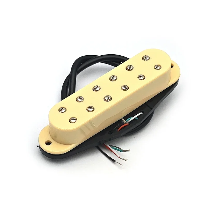 12 Adjustable Pole Piece Mini Humbucker ST Single Coil Pickup Size 9K 4 Conducts Output Coil Splitting Pickup