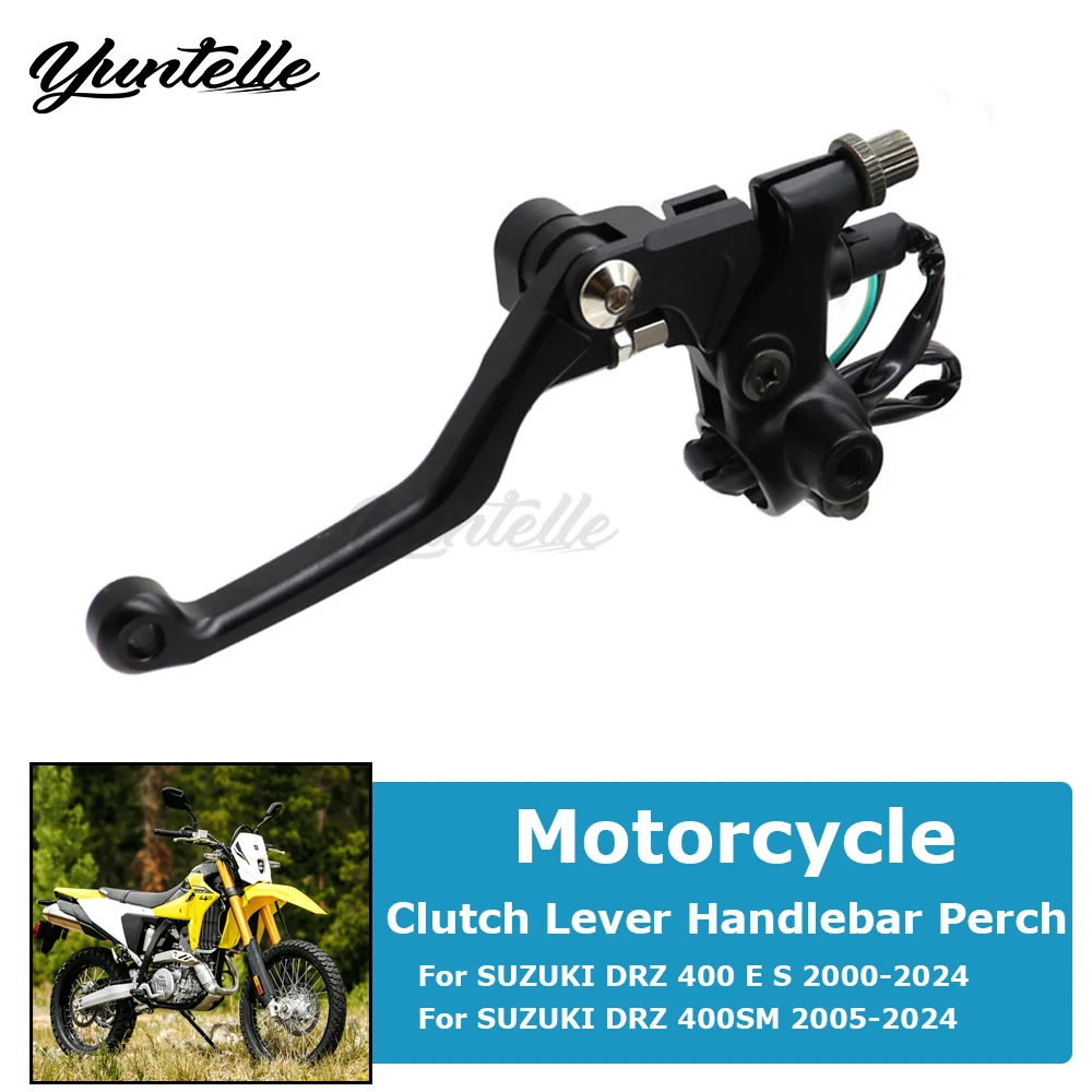 

CNC Handlebar Control Clutch Levers Perch For Suzuki DRZ400S DRZ400E 2000-2024 2023 DRZ 400SM DRZ 400 S E Motorcycle Accessories