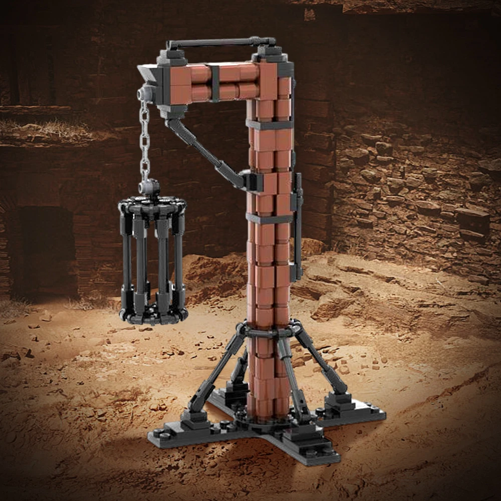 

Gobricks MOC Medieval Military Gibbet Bricks Medieval Prison Assembly Gibbet Building Blocks Set Educational Toy For Gift