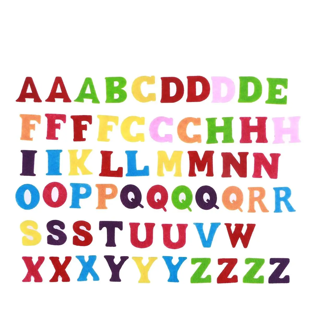 

50pcs Felt Alphabet Letters DIY Material Crafts Cuts Reusable Sewable Kids Toys Preschool Activities