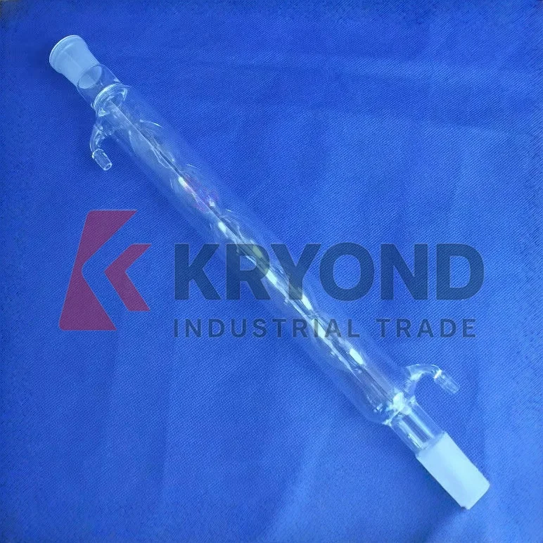 300mm Condenser 24/29 Joint 10mm Hose Connection Lab Glassware 300mm Length for Distillation Unit Original Product