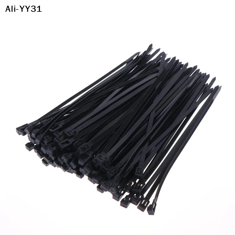 

【YC】100/300Pcs 2026 New Nylon Wire Fasteners Reusable Plastic Cable Zip Ties With Quick Release For Home Office And Outdoor Use