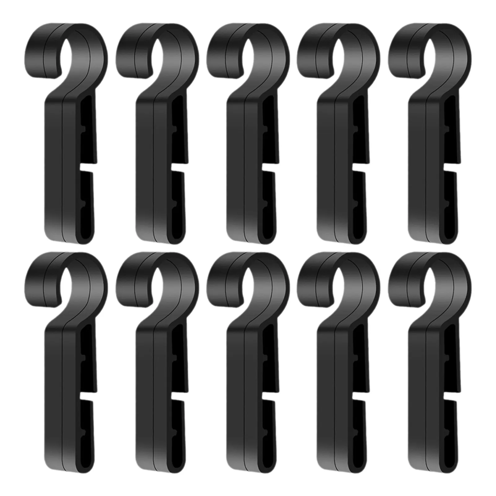 10Pcs Headlamp Hard Hat Clips Plastic Light Clip Holder Hard Hat Light Mount Accessories Secure Fit Easy Install