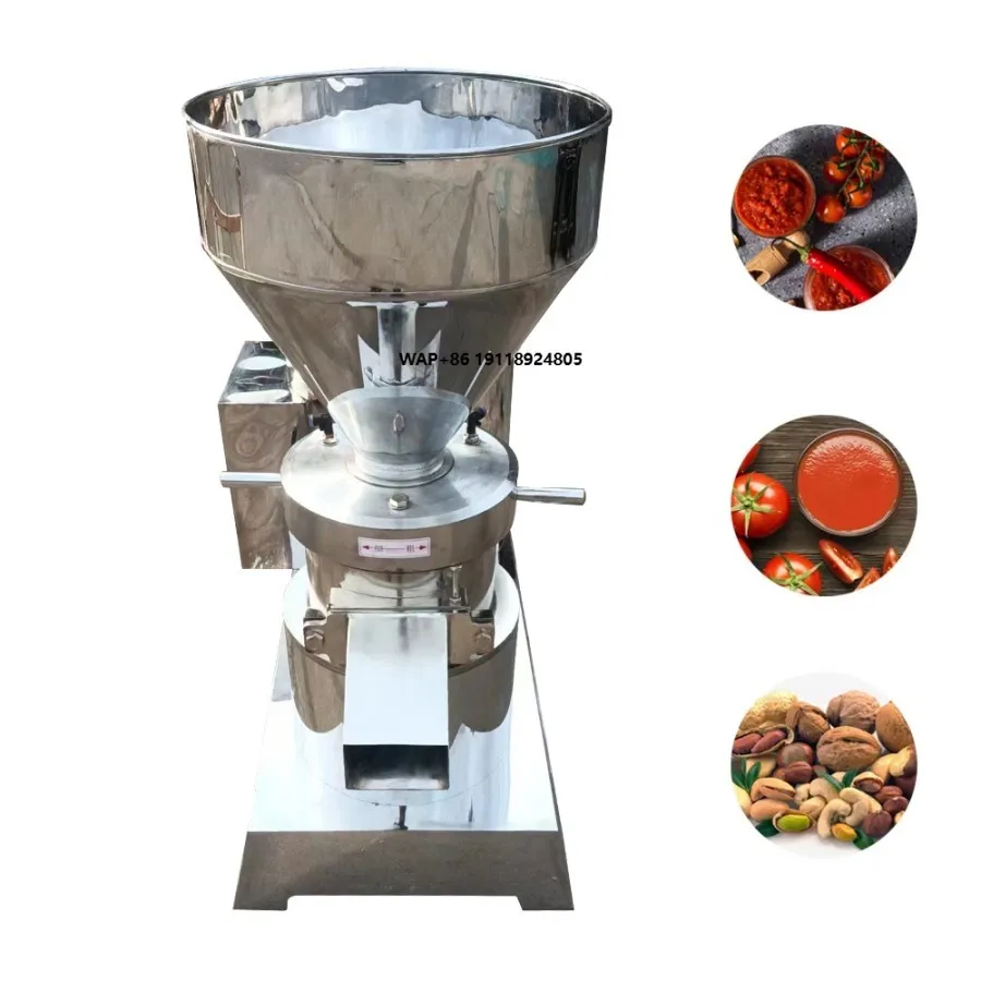 

Fruits and Vegetables Sauce Grinder Tomato Garlic Pepper Nut Paste Grinding Equipment Colloid Mill Peanut Butter Making Machine