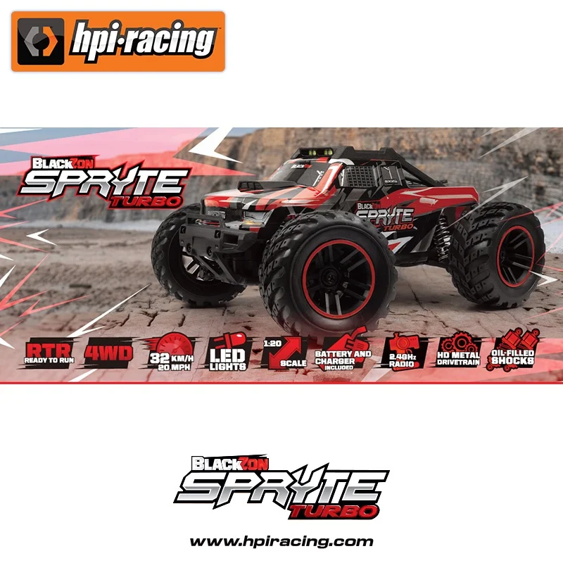 Hpi Spryte Turbo 1/20 Remote Control Electric Four-Wheel Drive High-Speed Off-Road Vehicle Brushless Power Remote Control Toy Ca