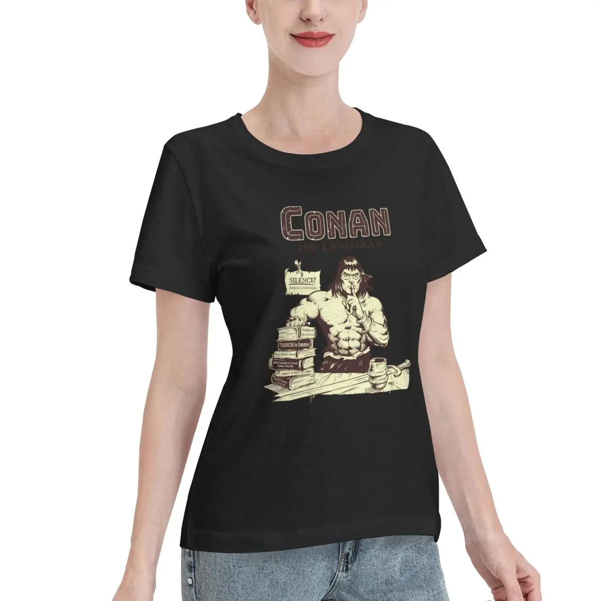 New Arrival Conan The Librarian Women's T-shirt Boho Everyday Tee view 2