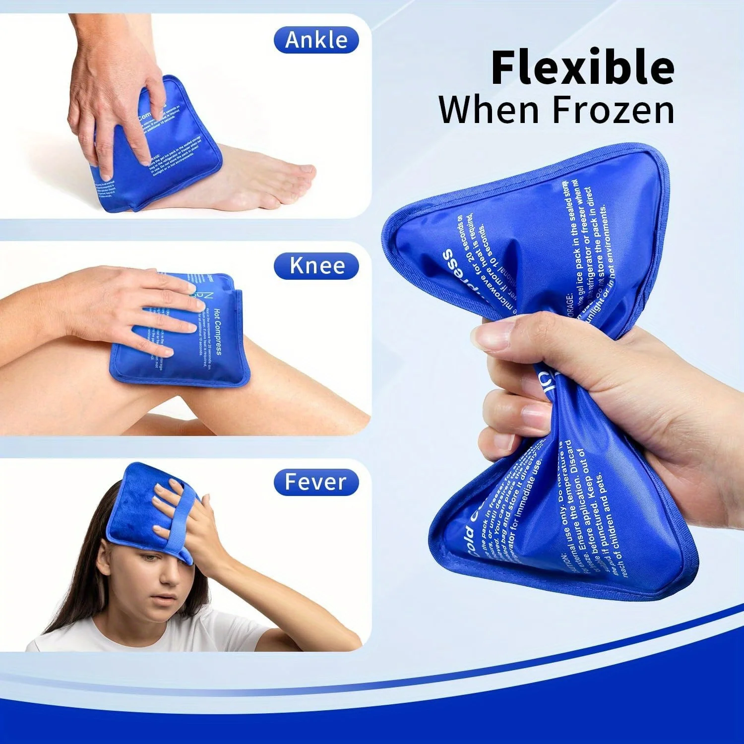 Ice Packs for Injuries Hot Cold Gel Ice Pack Large Reusable Ice Packs for Shoulder Legs Knee Back Hip Aches Injury Muscle Pain view 5