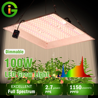Newest 100W Full Spectrum LED Growing Light IP65 Plant Bulbs Hydroponic Lamp Greenhouse Lamps Flower Growth Lighting Box