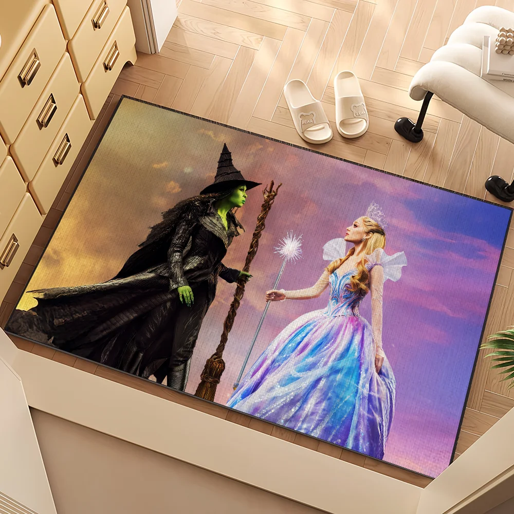 뮤지컬 판타지 영화 w-wicked for good 작은 카펫 러그 홈 데코 침실 매트 복도 발코니 입구 도어매트 장식