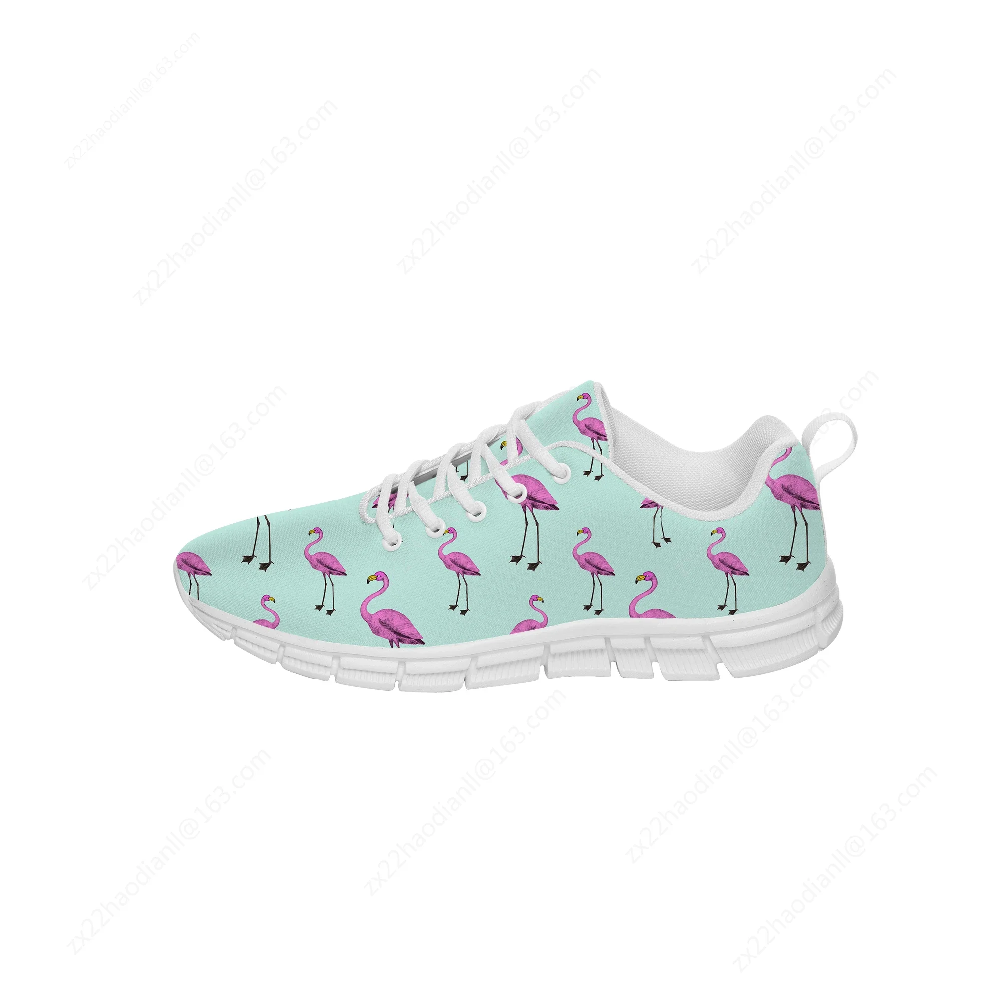 Flamingos Low Top Sneakers Mens Womens Teenager Casual Shoes Canvas Running Shoes 3D Print Cosplay Breathable Lightweight shoe
