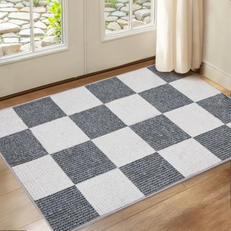 

Checkered Rug 2x3 Washable Soft Rug LowPile Boho Rugs for Living Room with NonSlip Backing for Bedrooms Classroom Dining Room O
