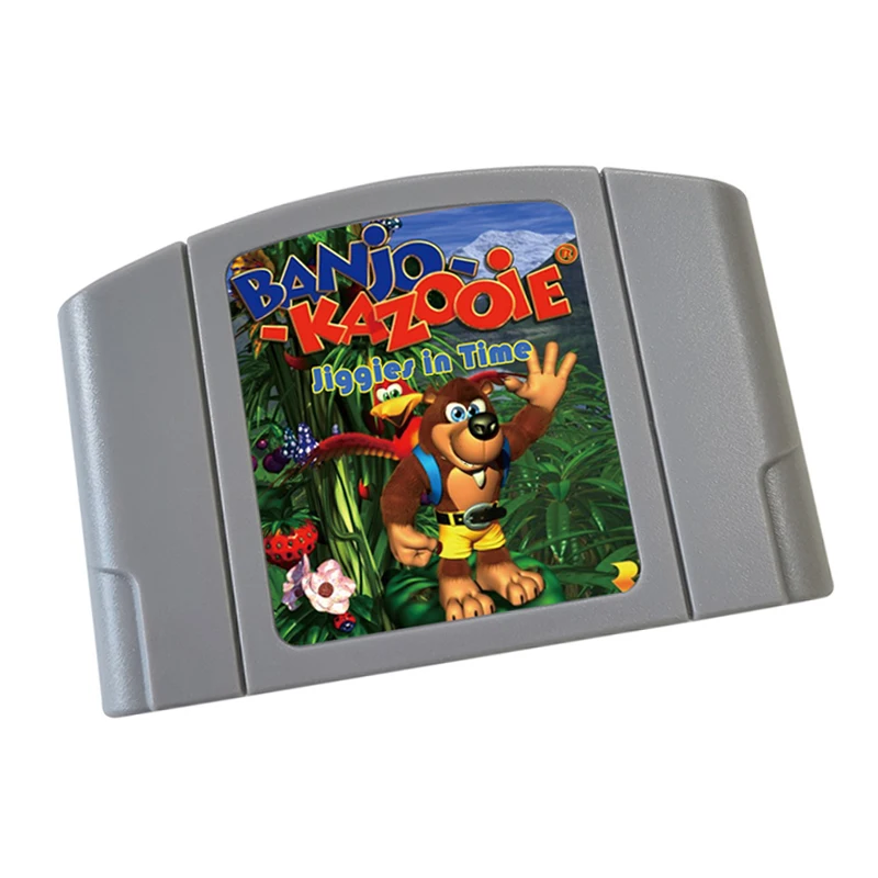 Banjo Kazooie jiggies of time For N64 Game Card US Version Console 64 bit USA Version Video Game Cartridge