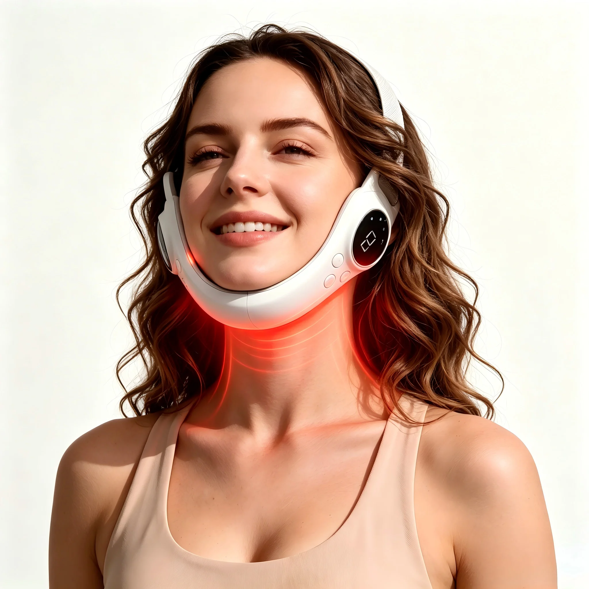 

Home Professional SPA Beauty Instrument Ladies V Face Lifting Artifact Colorful Light Warm Care Rechargeable Design Universal Fa