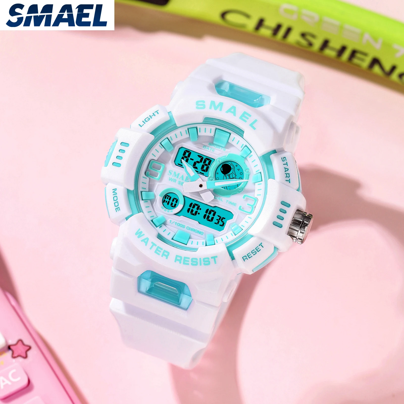 SMAEL 8083 Watch Student Youth Vitality Candy Color Sports Multi functional Electronic Watch