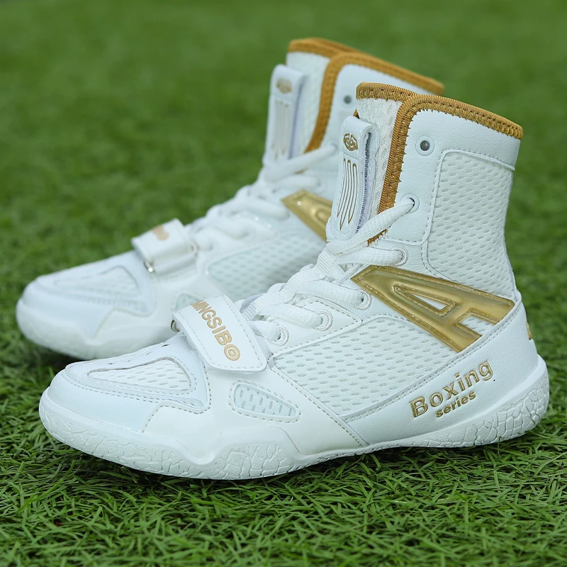 2024 Hot Sale Men Women Boxing Boots Competition Sport Gym Training Shoes Unisex Wrestling Shoes Couples Sports Shoe