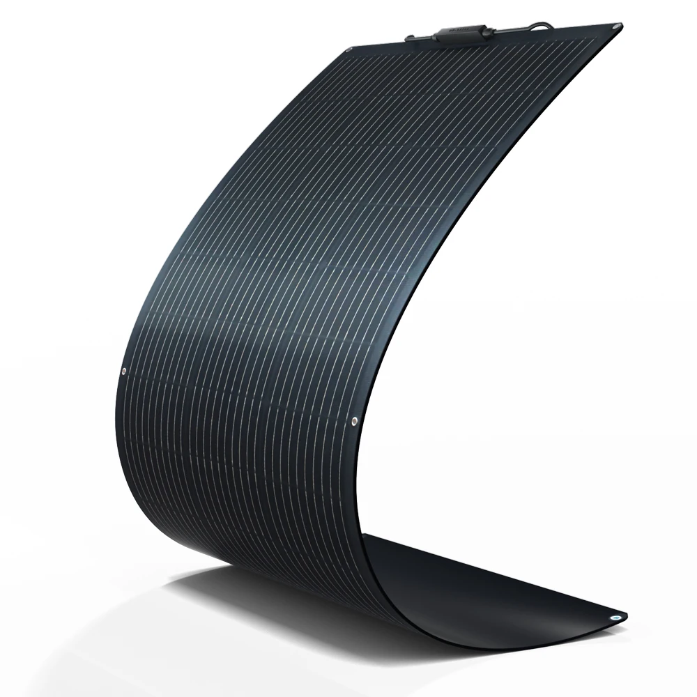 ETFE لوحة طاقة شمسية شبه مرنة 150 واط 19.8 فولت شرفة الضوئية الكهروضوئية 150 واط لوحة شحن بالطاقة الشمسية لبطارية قارب التخييم 12 فولت/24 فولت #2